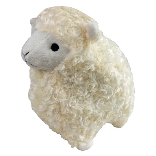 Petlou Lamb Plush Dog Toy 10 White Dog Bone