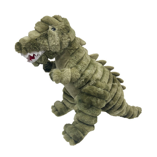 Petlou Dino Friends T-Rex Plush Dog Toy, 26"