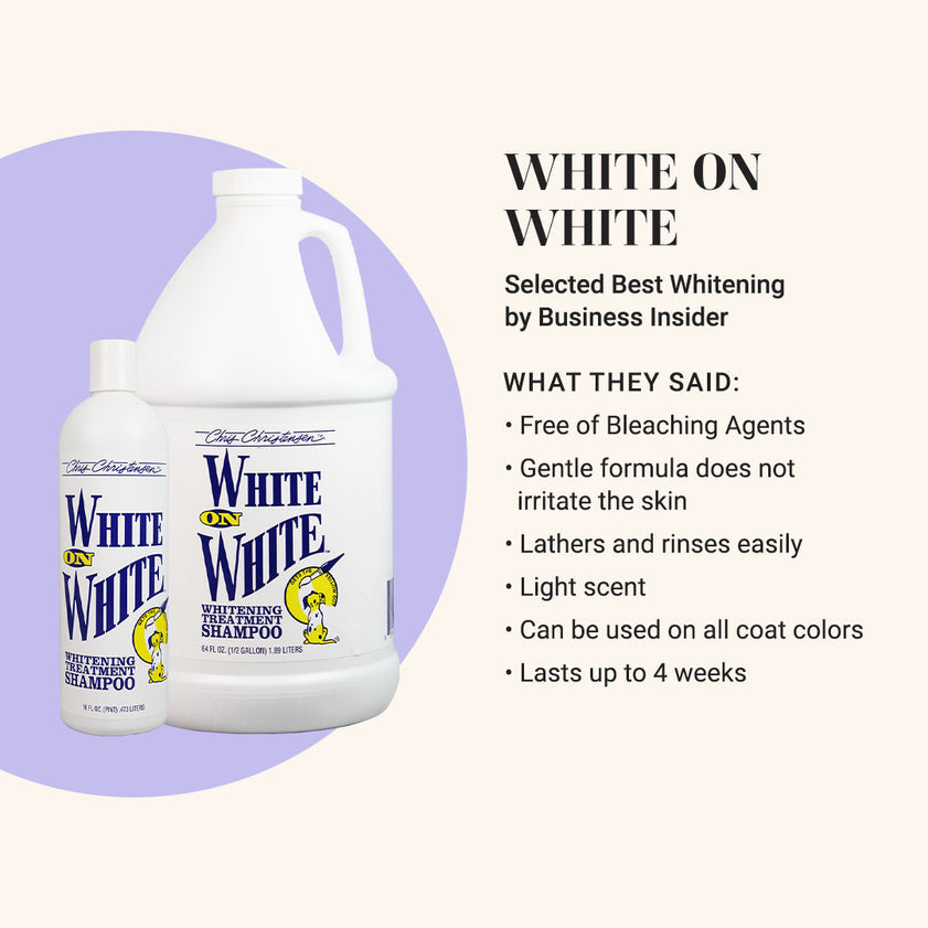 Chris Christensen White On White Whitening Treatment Shampoo For Dogs