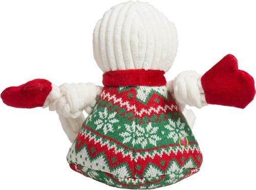 HuggleHound Holiday 2025 Wintergreen Snowman Knottie Plush Dog Toy, Large