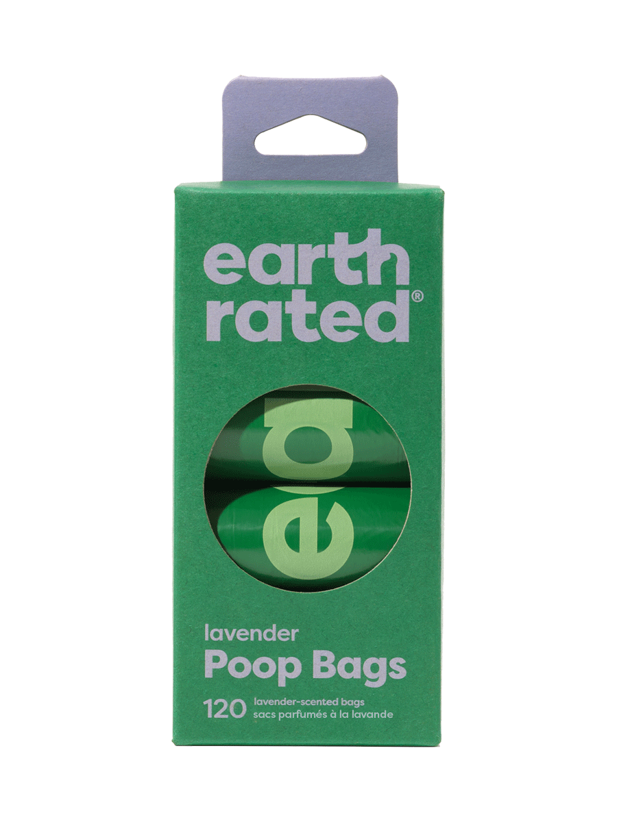 Earth Rated Lavender Scented Poop Bags, 120 Count