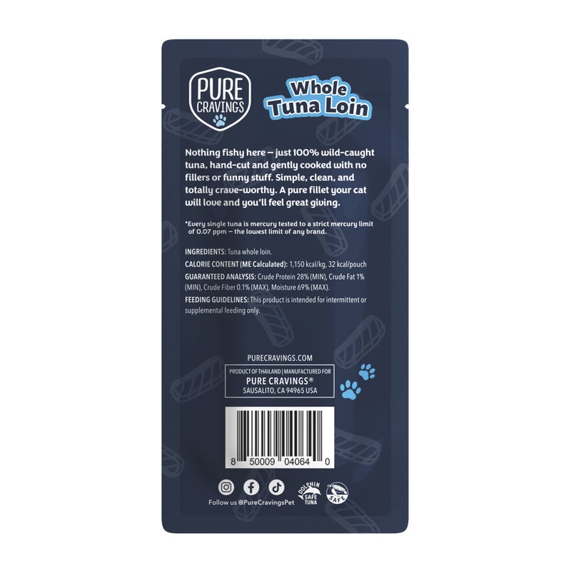 Pure Cravings Tuna Loin Fillet Cat Treat, 12/1oz
