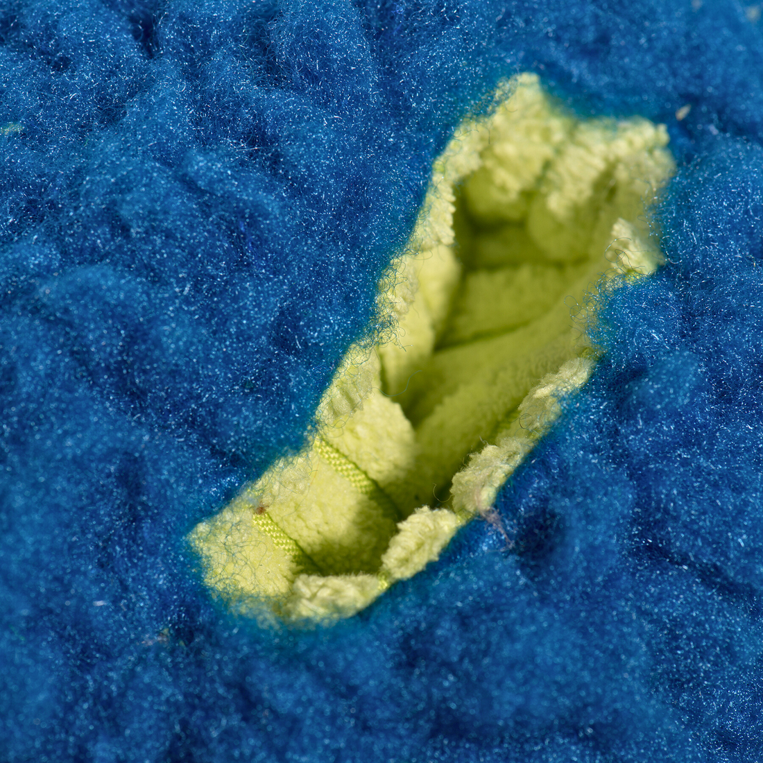 HuggleHounds HuggleFleece Treat Trap Treat Dispensing Ball Durable Interactive Dog Toy