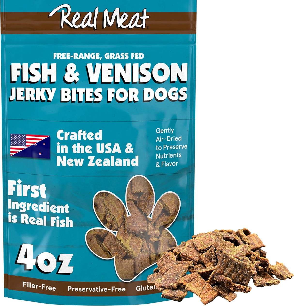 The Real Meat Company Fish & Venison Jerky Dog Treats