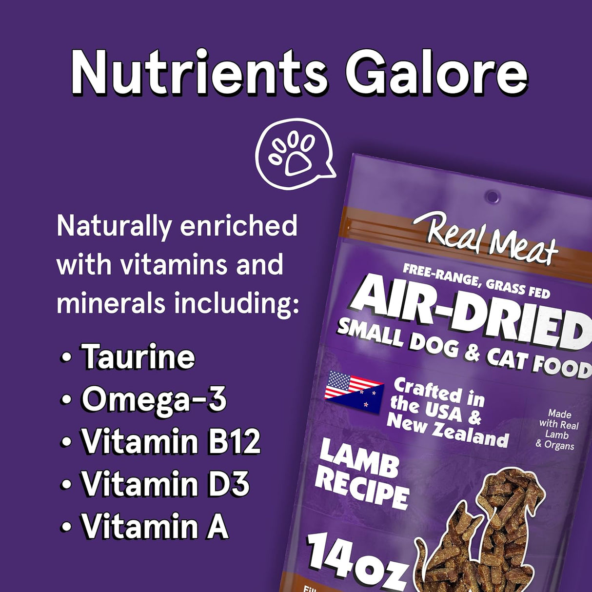 The Real Meat Company Air-Dried Cat Food, Lamb