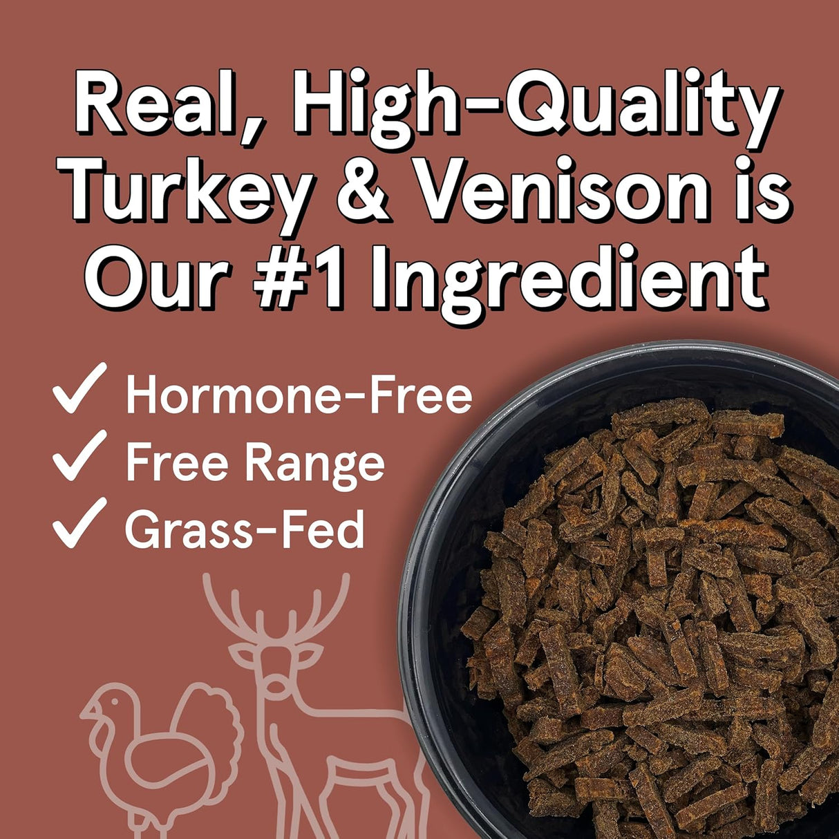 The Real Meat Company Air-Dried Cat Food, Turkey & Venison
