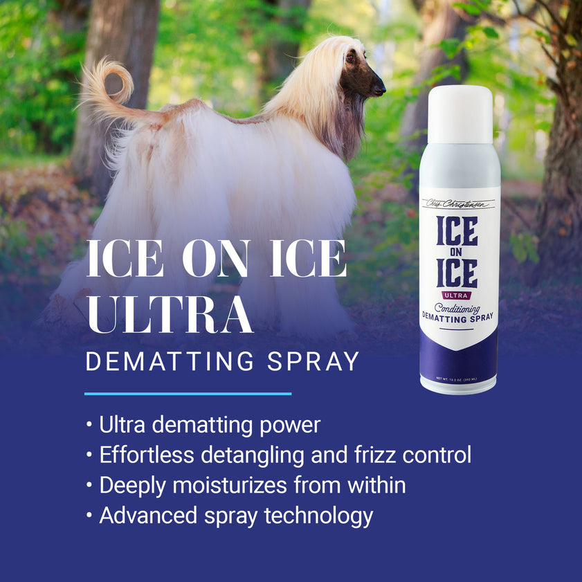 Chris Christensen Ice on Ice Ultra Conditioning Dematting Spray For Dogs, 13.2oz