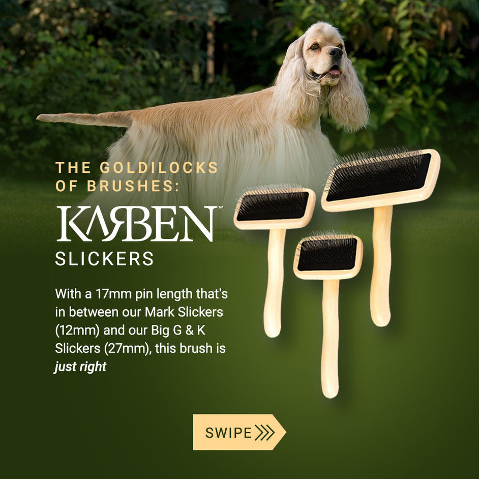 Chris Christensen Karben Slicker Brush For Dogs, Medium