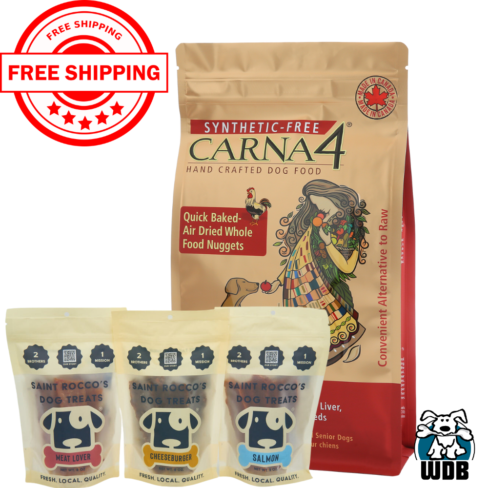Carna4 All Life Stages Chicken Formula Dry Dog Food + Saint Rocco's BUNDLE