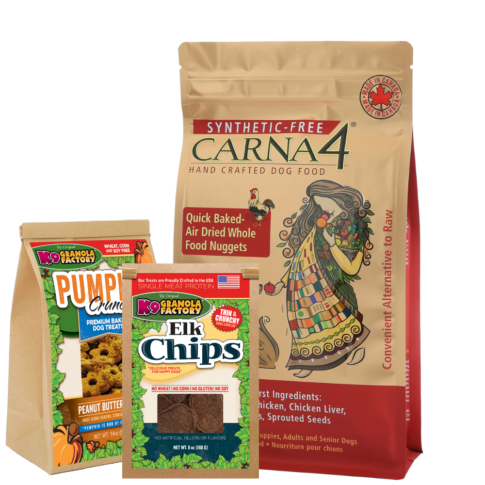 Carna4 All Life Stages Chicken Formula Dry Dog Food + K9 Granola Factory BUNDLE