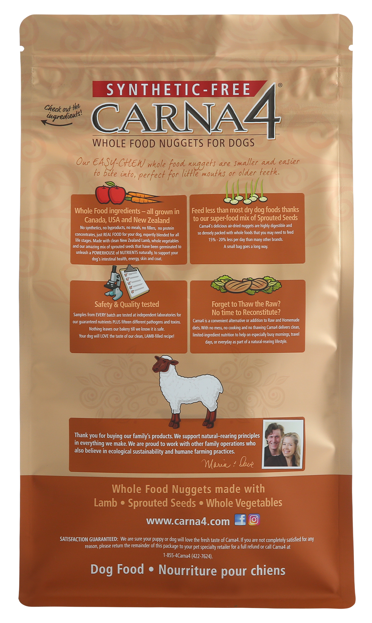 Carna4 All Life Stages Easy Chew Lamb Formula Dry Dog Food