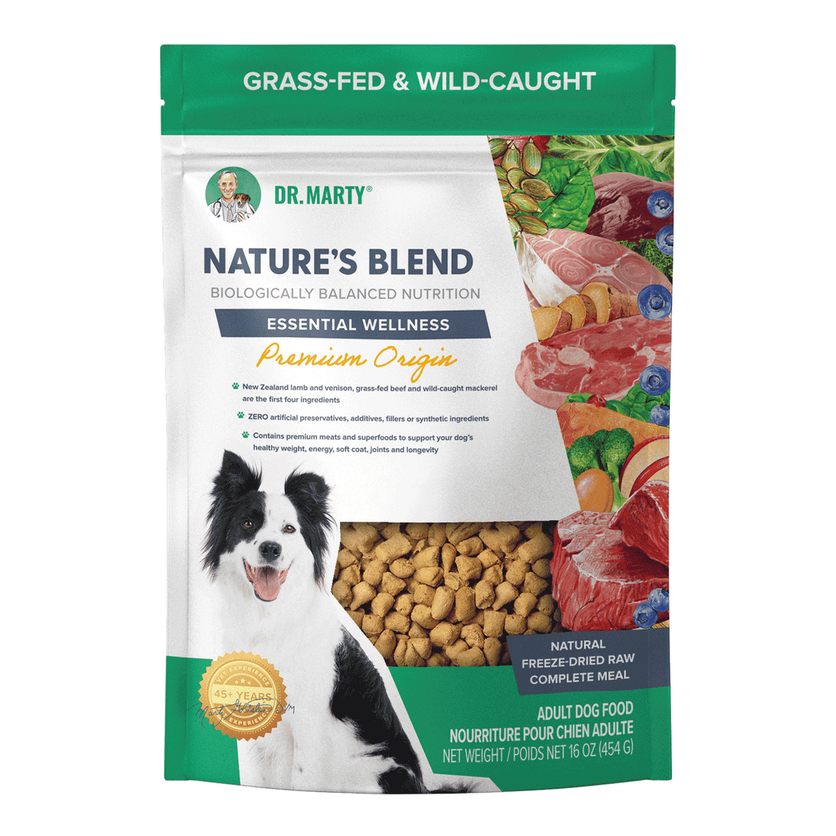 Dr Marty Nature's Blend Essential Wellness Premium Origin Freeze Dried Dog Food