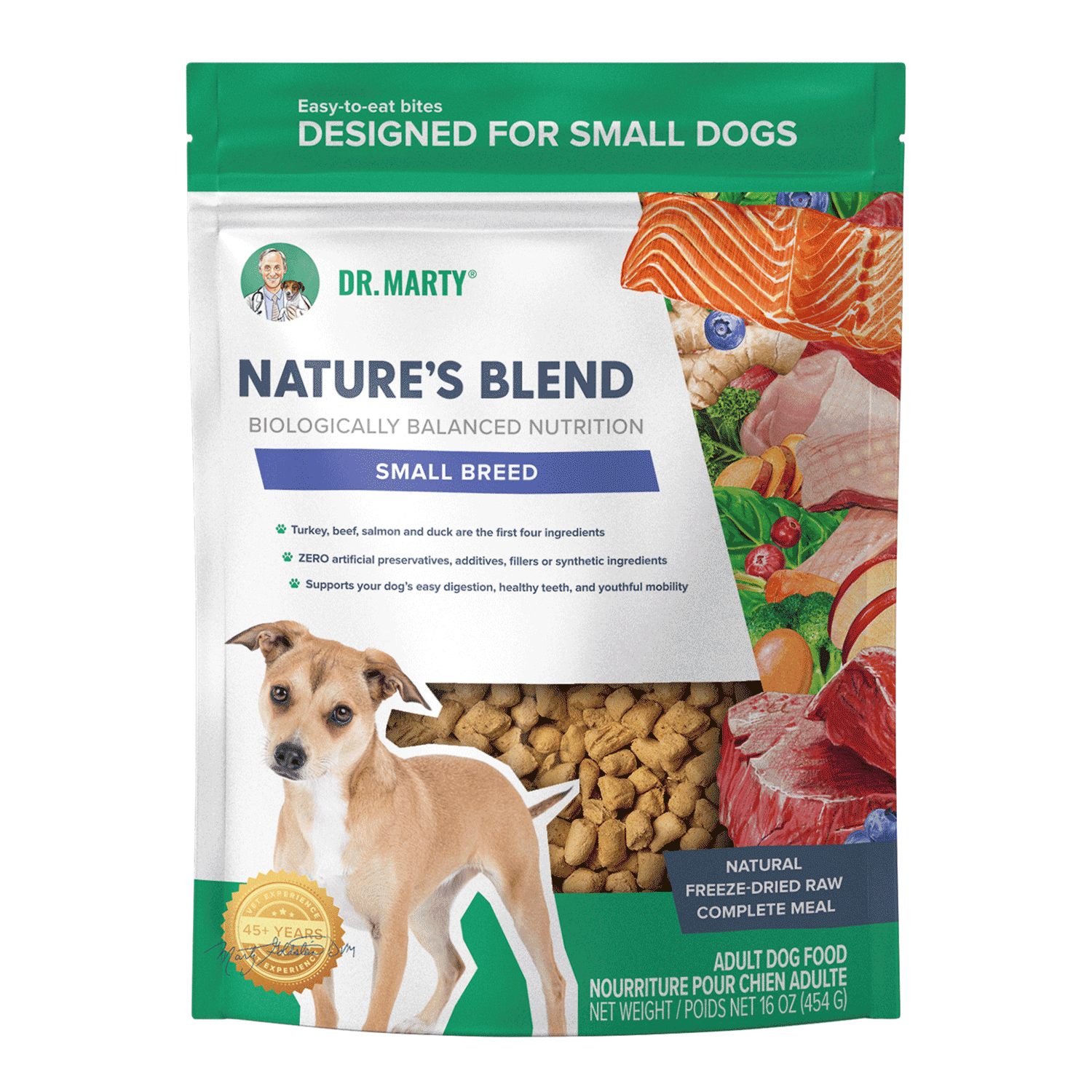 Dr Marty Nature's Blend Small Breed Recipe Freeze Dried Dog Food
