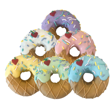 K9 Granola Factory Donut Shop Gourmet Donut For Dogs, Ice Cream