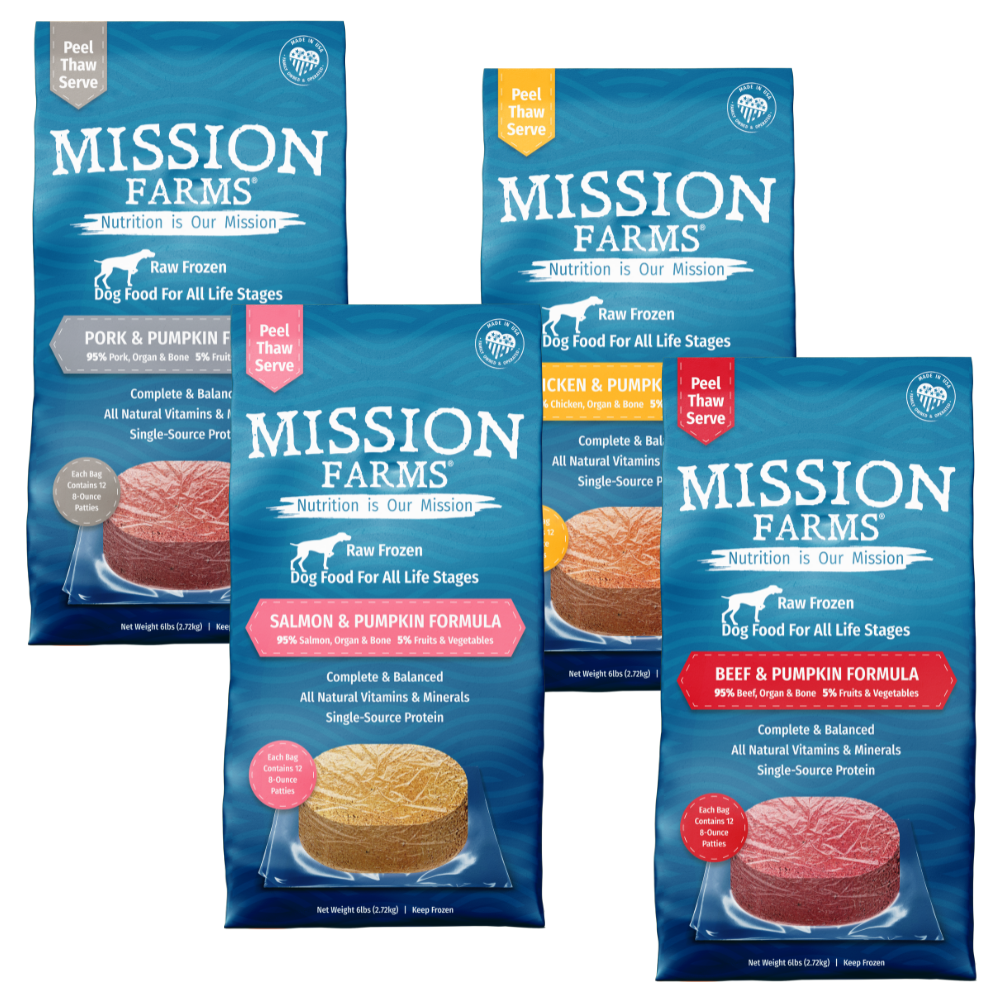 Mission Farms Synthetic Free Frozen Raw Dog Food Patties