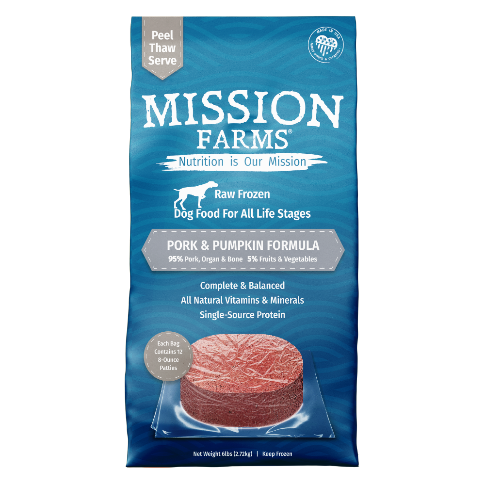 Mission Farms Synthetic Free Frozen Raw Dog Food Patties