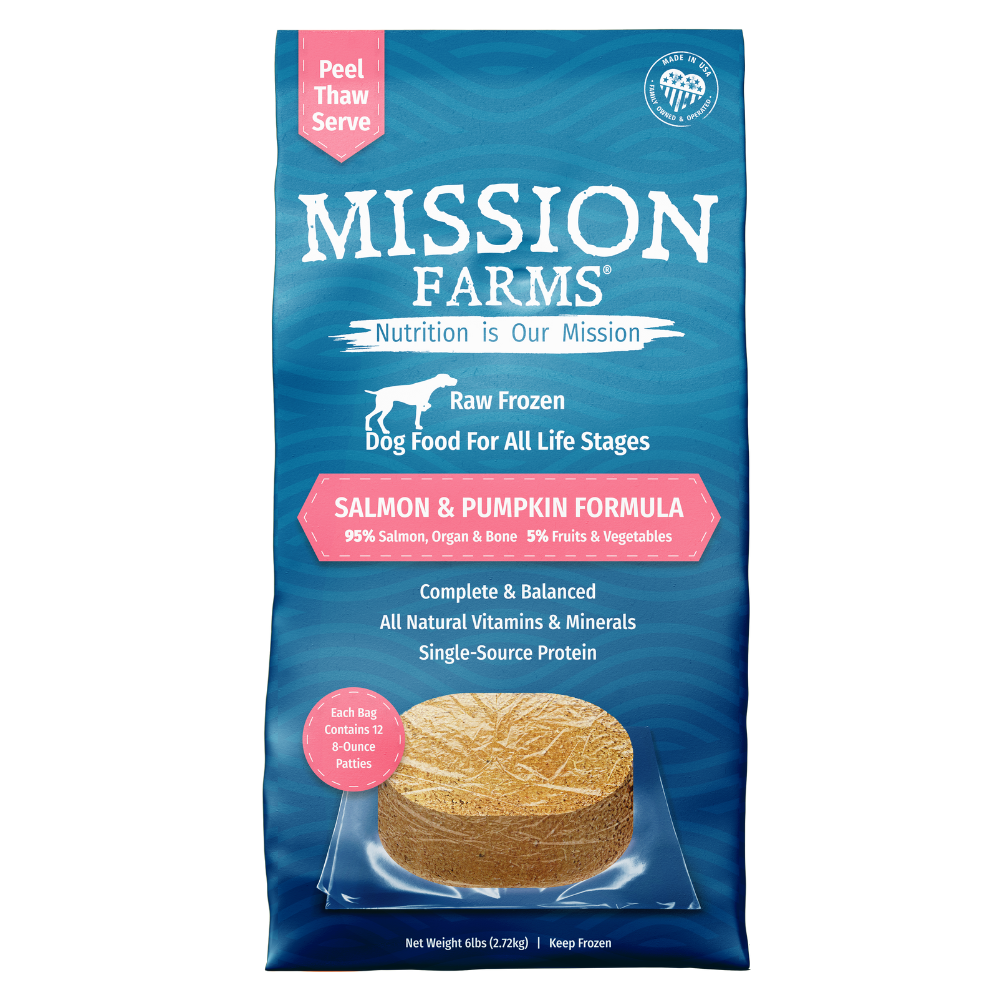 Mission Farms Synthetic Free Frozen Raw Dog Food Patties
