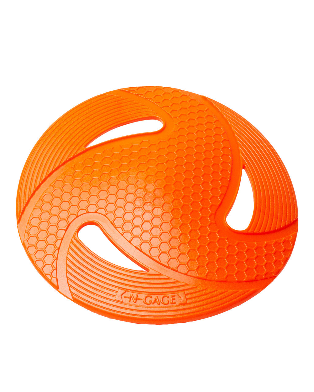 N GAGE Classic Flyer Interactive Rubber Dog Toy, Orange