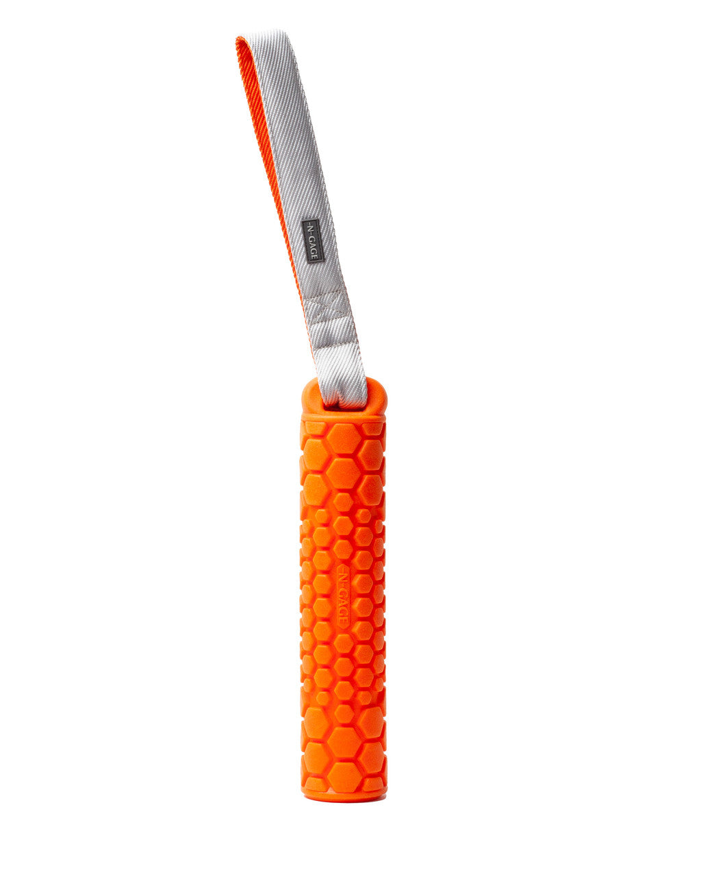 N GAGE Classic Bumper Regular Interactive Rubber Dog Toy, Orange