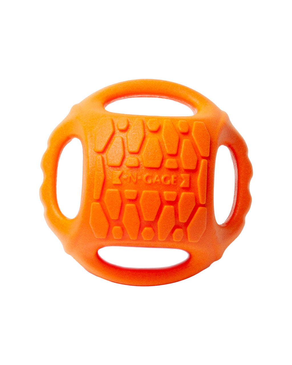 N GAGE Hydro Handler Ball Jumbo Interactive Rubber Dog Toy, Orange
