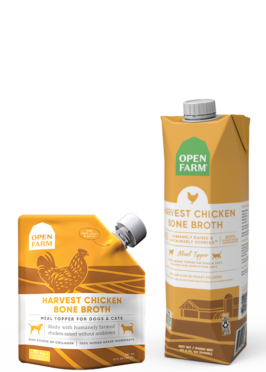 Open Farm Harvest Chicken Bone Broth Dog Food Topper