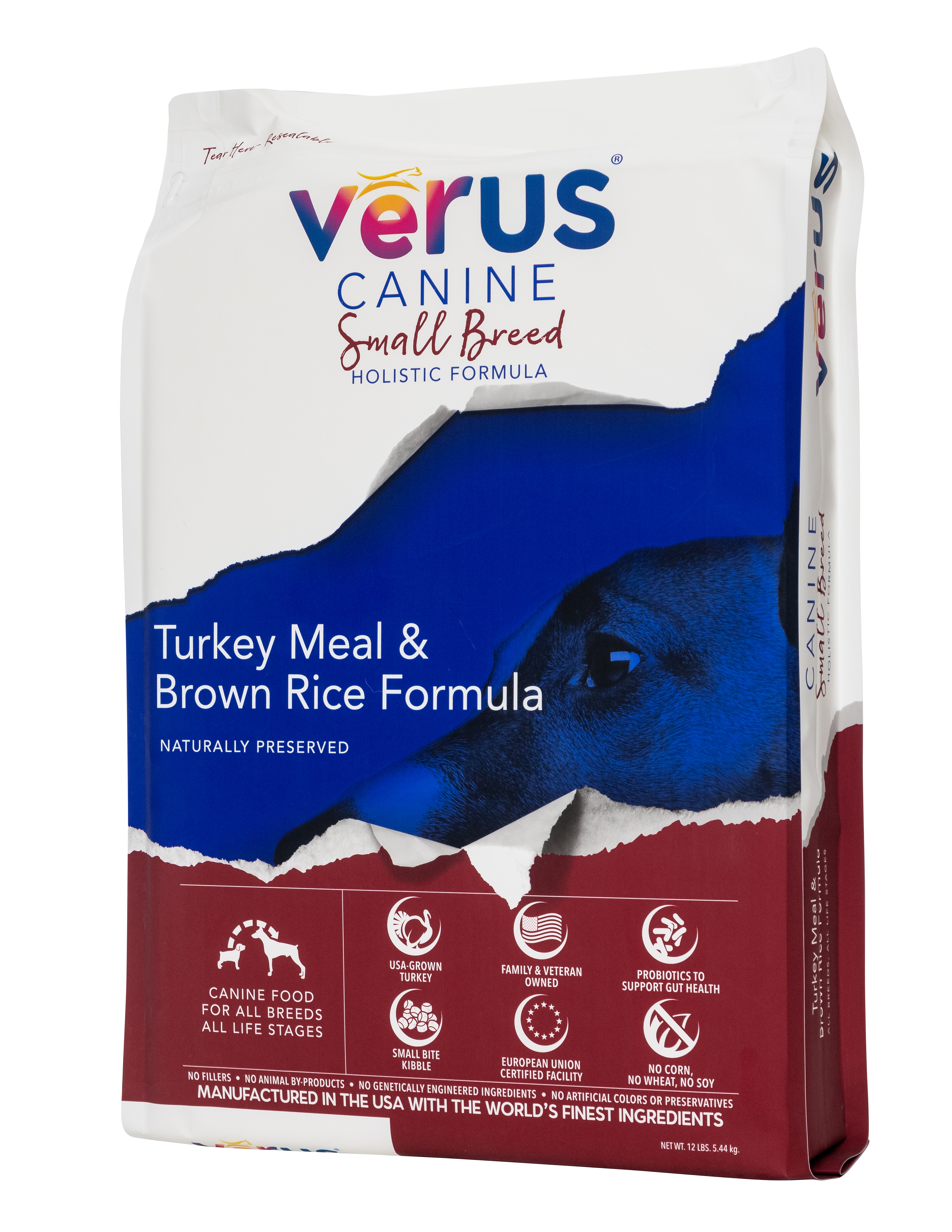 Verus Canine Small Breed Turkey Meal & Brown Rice Formula Dry Dog Food