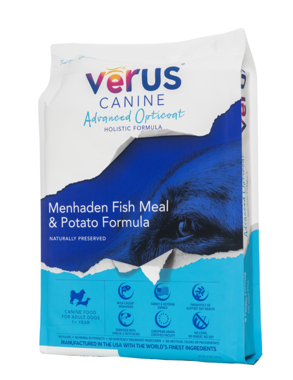 Verus Canine Advanced Opticoat Menhaden Fish Meal & Potato Formula Dry Dog Food