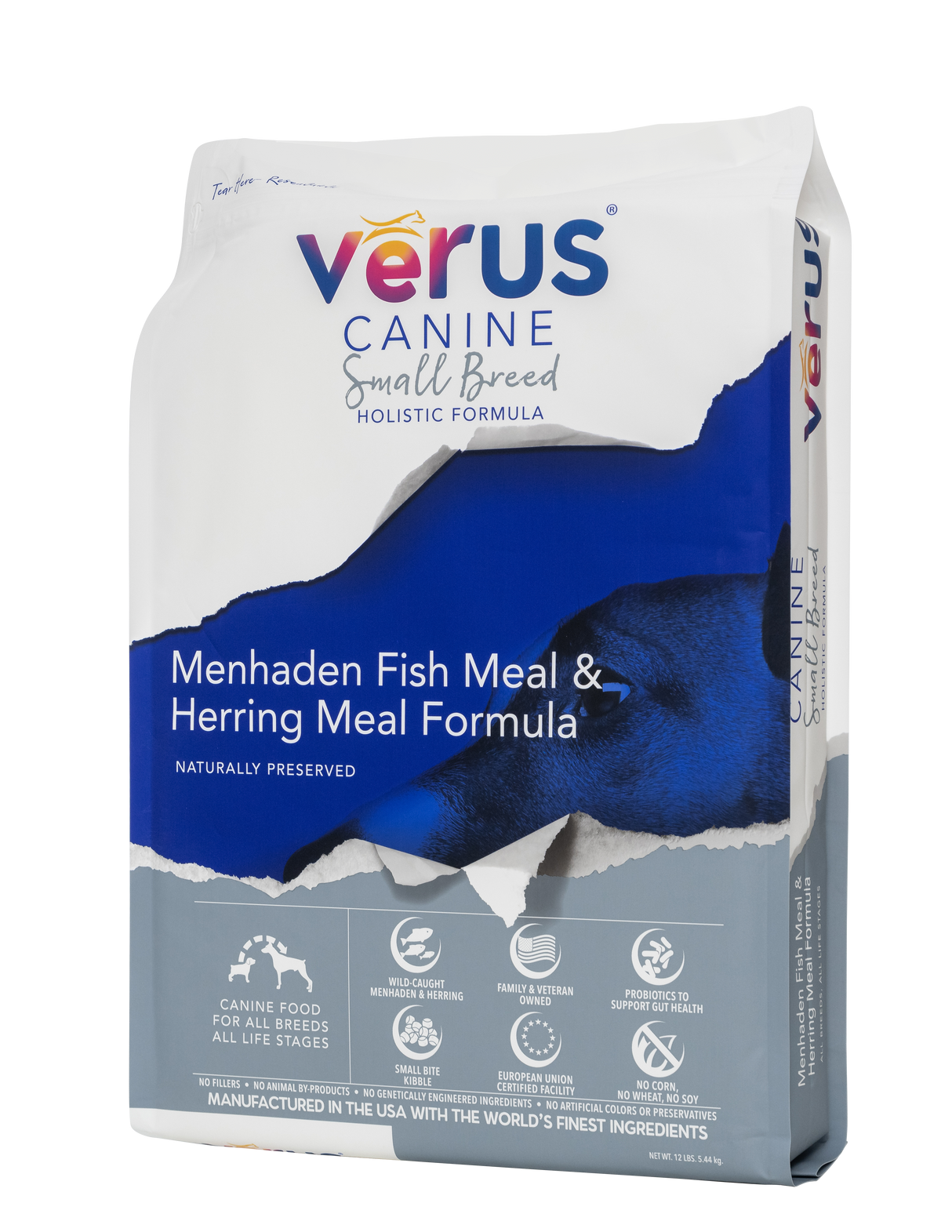 Verus Canine Small Breed Menhaden Fish Meal & Herring Meal Formula Dry Dog Food