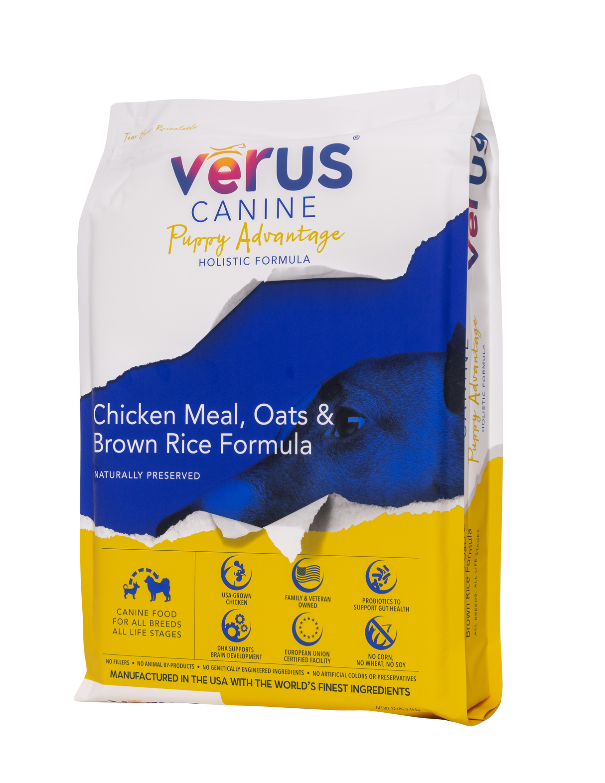 Verus Canine Puppy Advantage Chicken Meal & Brown Rice Formula Dry Dog Food