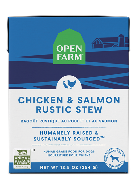 Open Farm Chicken Salmon Rustic Stew Wet Dog Food 12.5oz