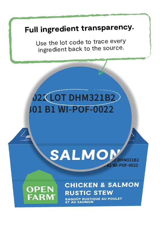 Open Farm Chicken & Salmon Rustic Stew Wet Dog Food, 12/12.5oz