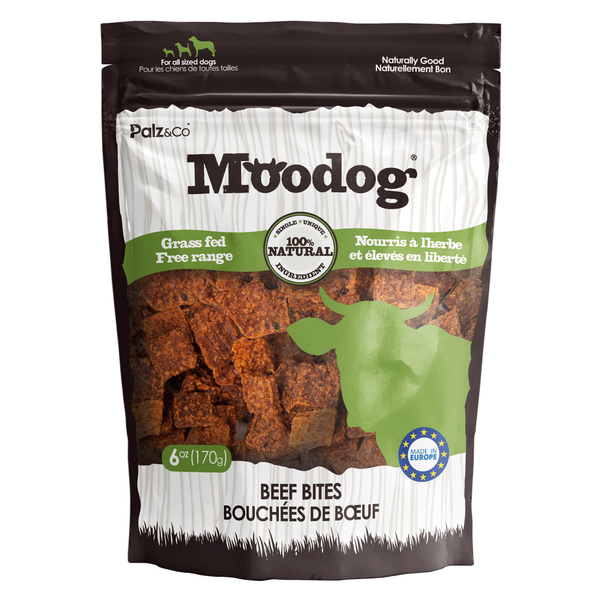 Palz&Co Moodog Beef Bites Dog Treats, 6oz