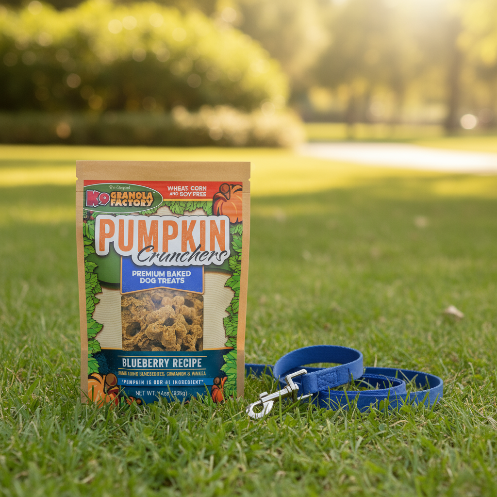 K9 Granola Factory Pumpkin Crunchers Blueberry Dog Treats