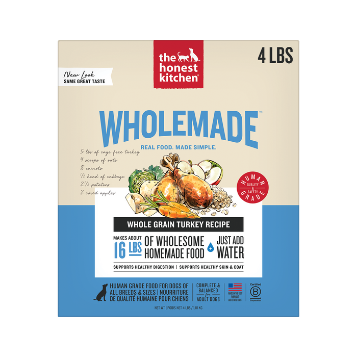 The Honest Kitchen Wholemade Whole Grain Turkey Dehydrated Dog Food