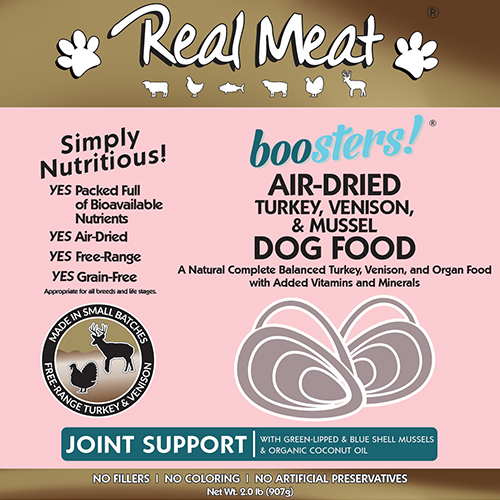 The Real Meat Company Turkey & Venison with Mussels Dehydrated Dog Food, 2lb