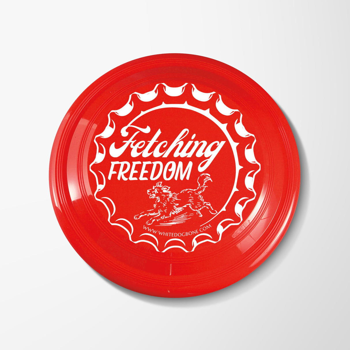 White Dog Bone 250th Celebration Fetching Freedom Flying Disc