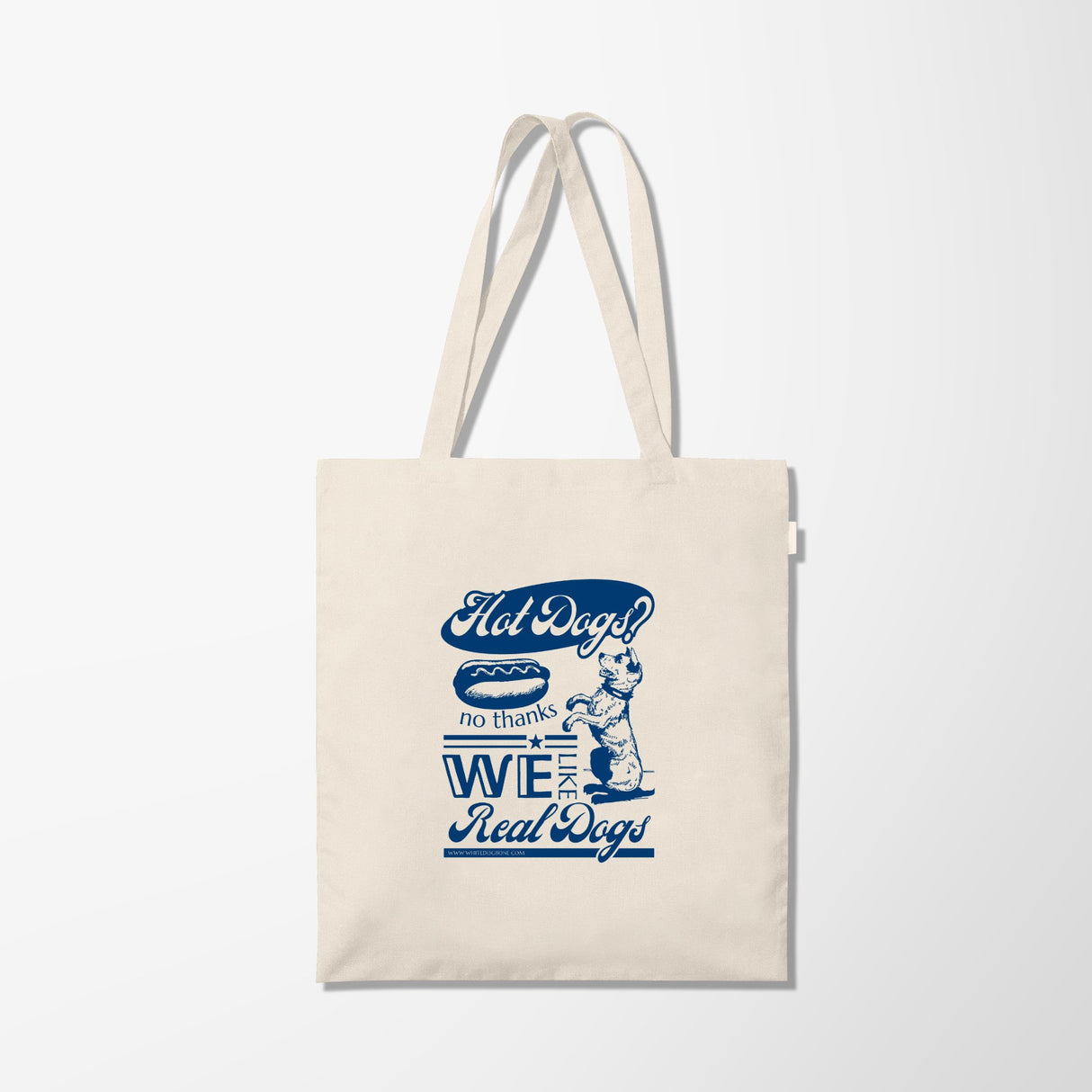 White Dog Bone 250th Celebration Real Dogs Tote Bag