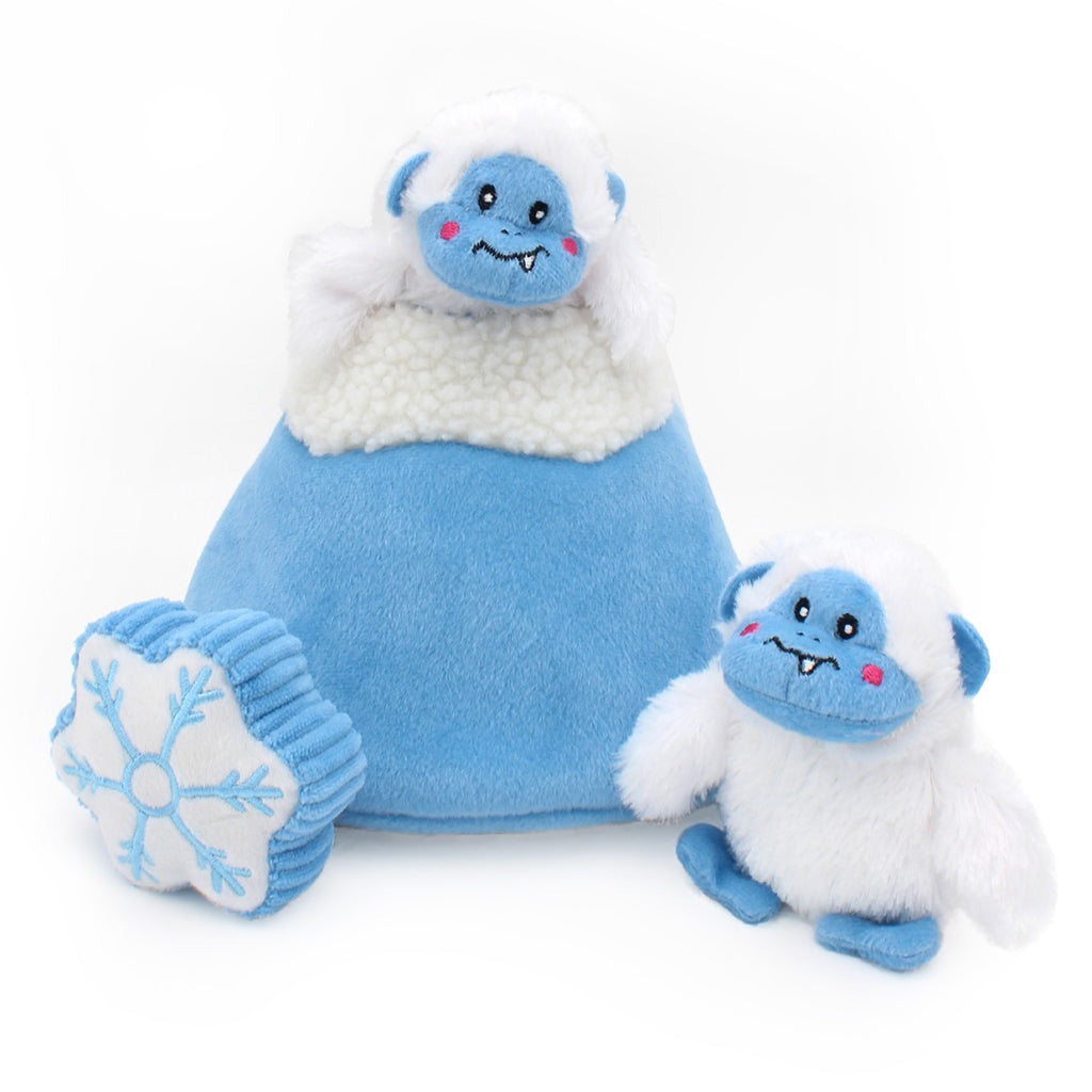 Zippy Paws Holiday 2025 Burrow Yeti Mountain Plush Dog Toy