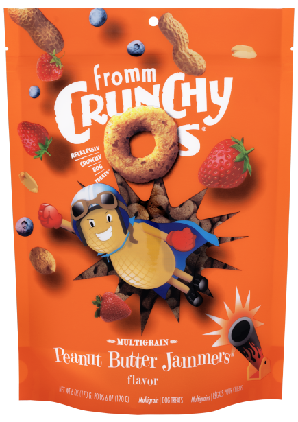 Fromm Crunchy Os Peanut Butter Jammers Flavored Dog Treats
