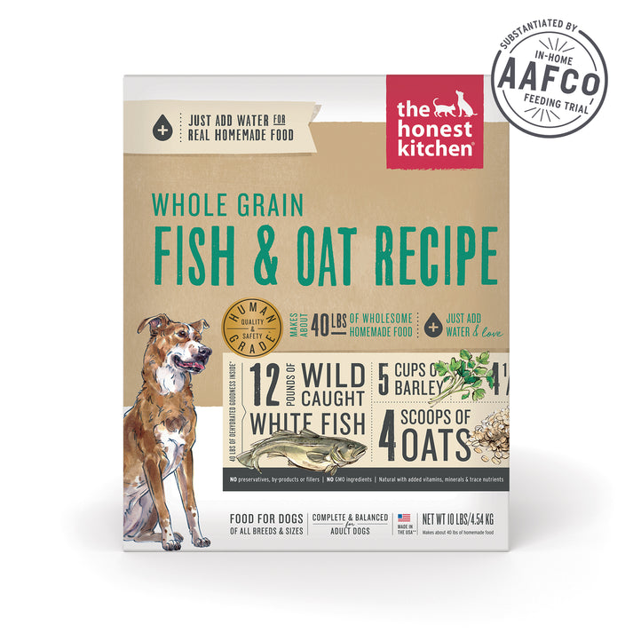 The Honest Kitchen Whole Grain Fish Oats Recipe Dehydrated Dog Food