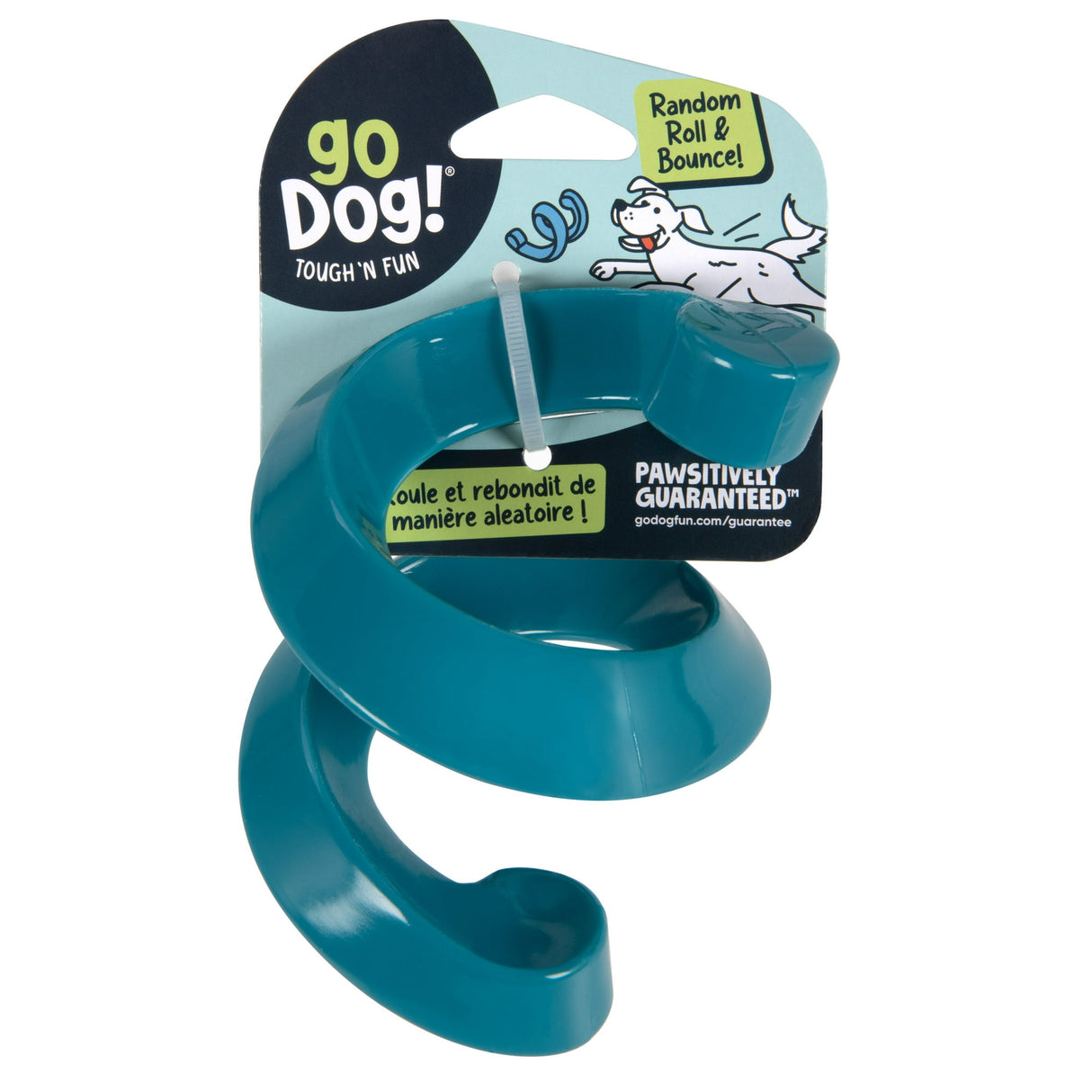 goDog Magic Motion Durable Interactive Dog Toy, Helix Hijinx