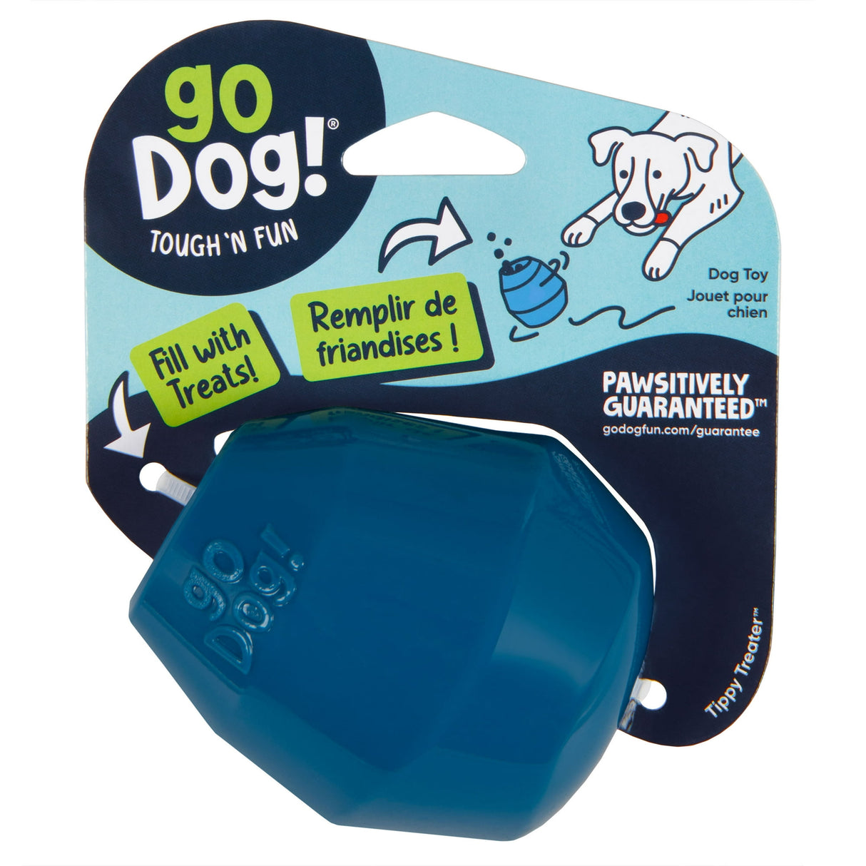 goDog Magic Motion Durable Interactive Dog Toy, Tippy Treater