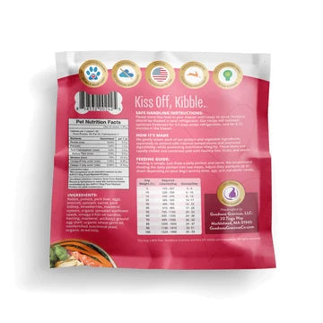 Goodness Gracious Human Grade Synthetic Free Rabbit Recipe Gently Cooked Frozen Dog Food