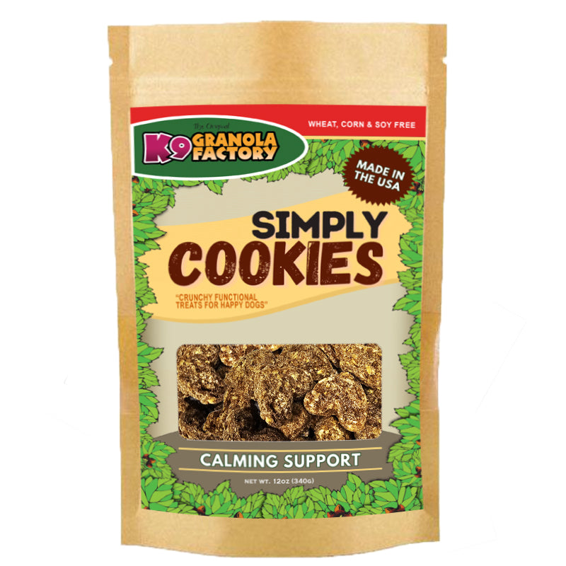 K9 Granola Factory Functional Simply Cookies Dog Treats, Calming Support 12oz