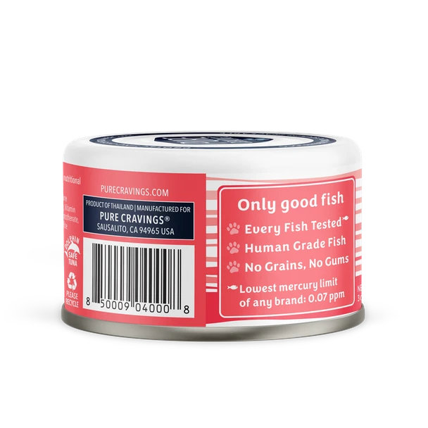 Pure Cravings Minced Tuna & Salmon Mercury Tested Canned Cat Food, 12/3oz