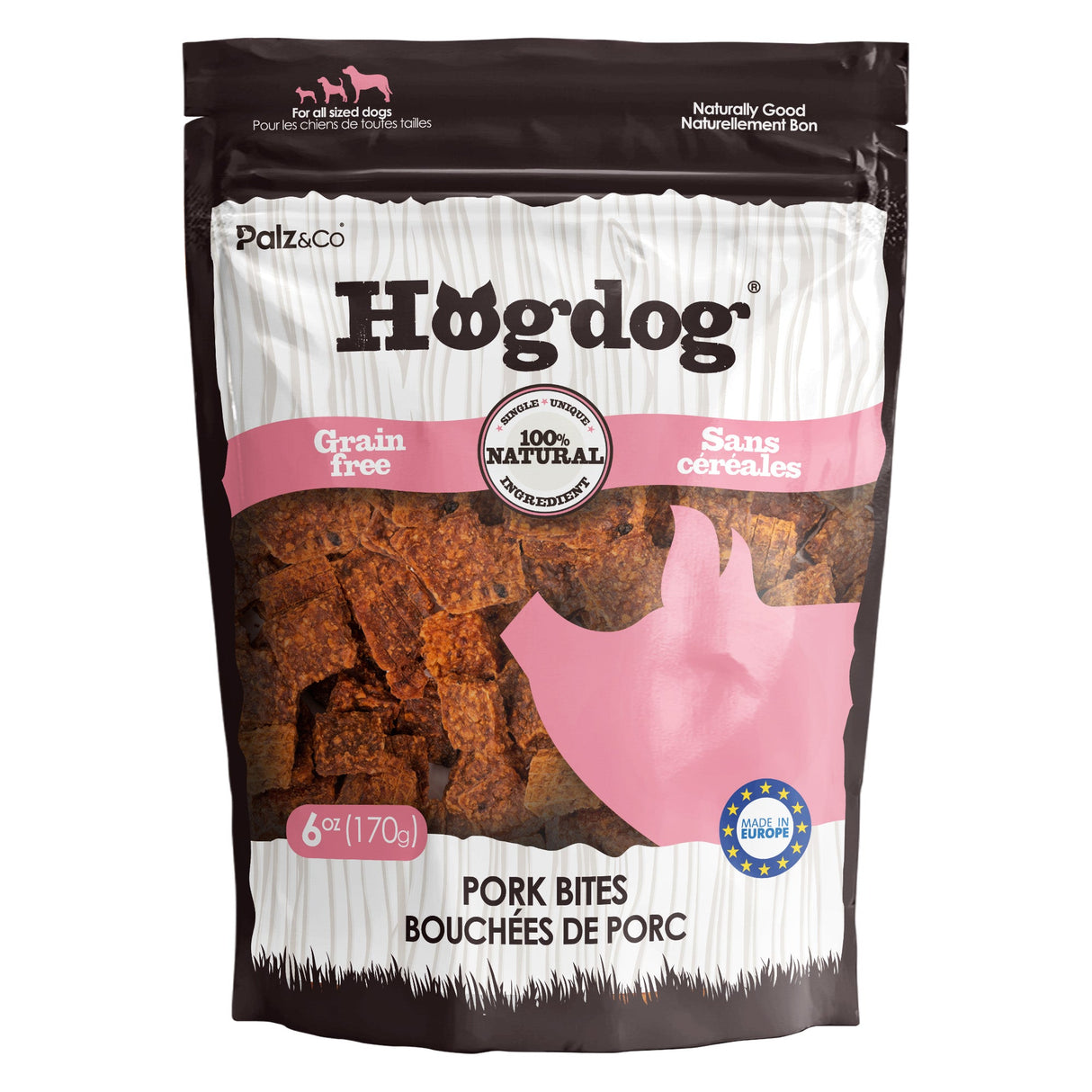 Palz&Co Hogdog Pork Bites Dog Treats, 6oz