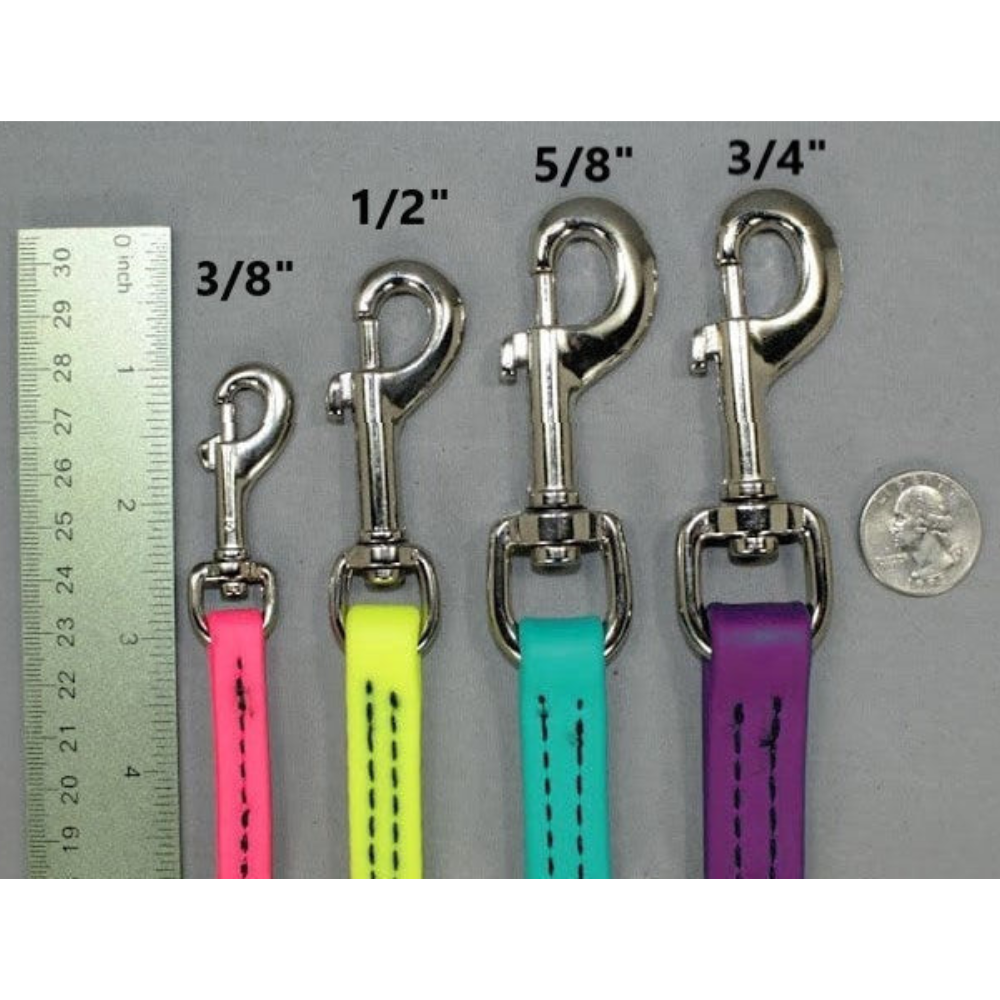 WDB Biothane Dog Leash with Snap, 3/8" x 6ft