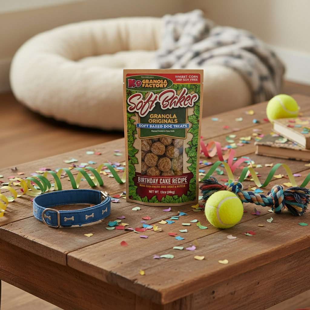K9 Granola Factory Soft Bakes Dog Treats - Birthday Cake