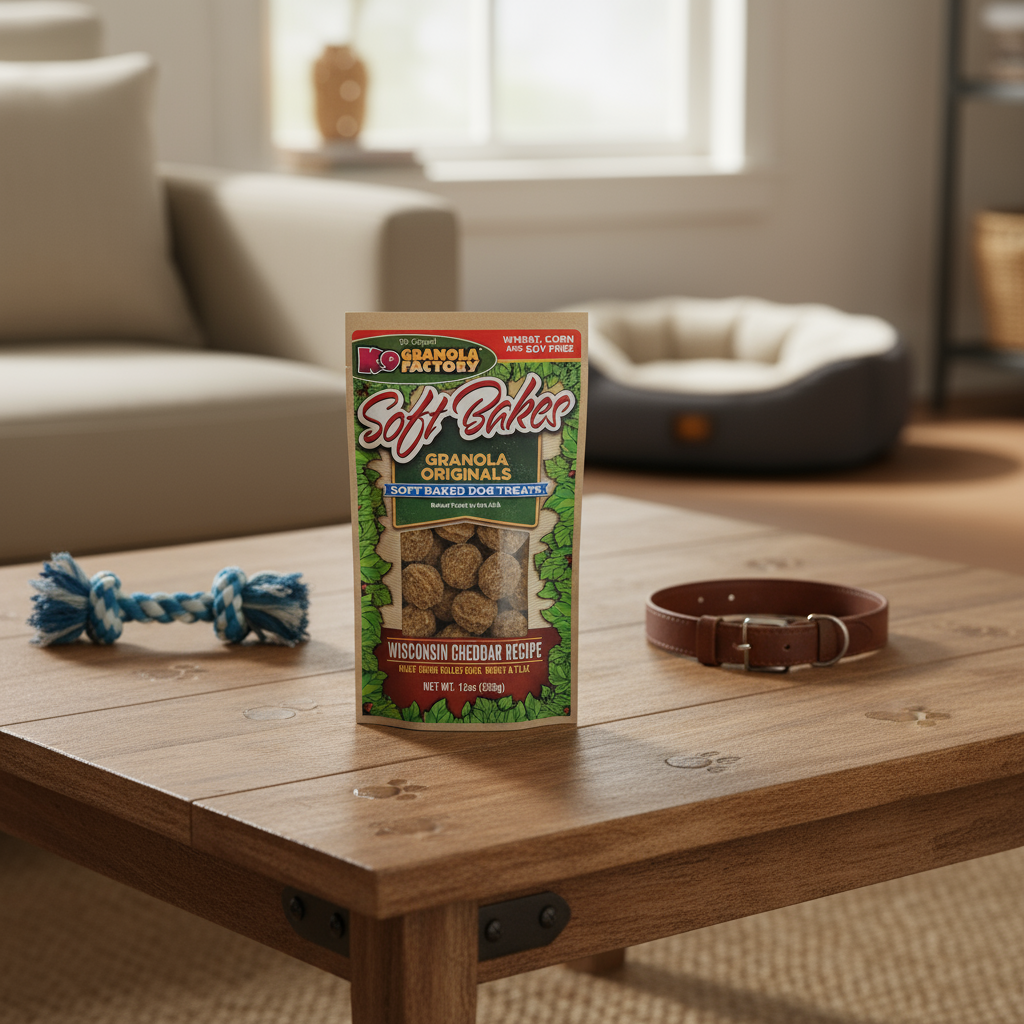 K9 Granola Factory Soft Bakes Dog Treats - Wisconsin Cheddar