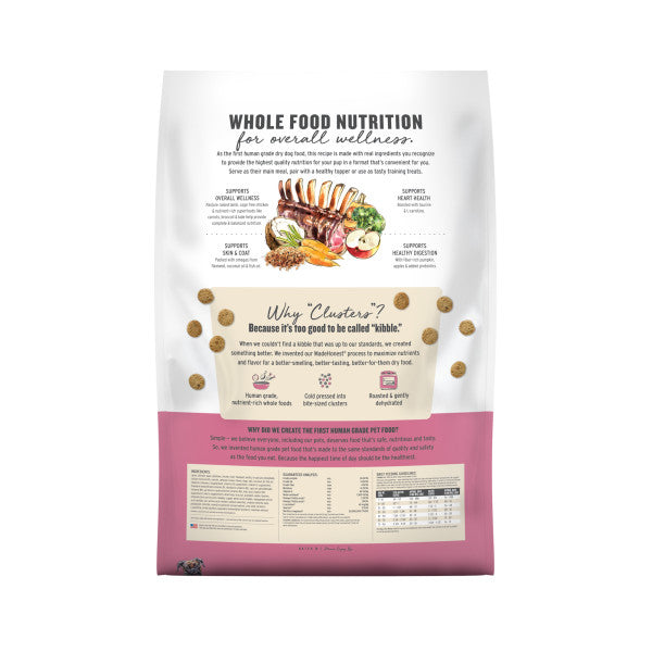 The Honest Kitchen Gourmet Whole Food Clusters Grain Free Lamb & Superfoods Recipe Dry Dog Food